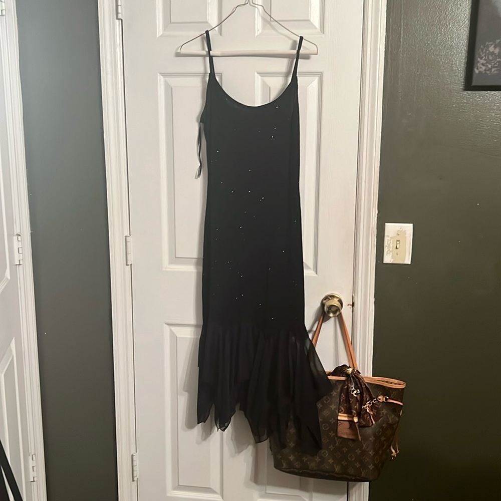 Onyx Nite spaghetti strap dress